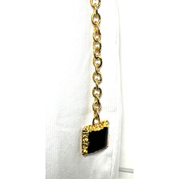 Vintage 80's gold chain belt - Picture 6 of 10